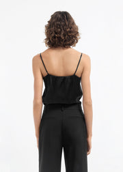 Lace Camisole in Silk - Black - CO Collections